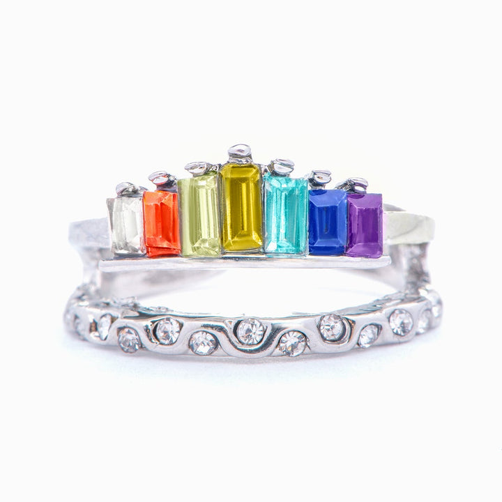 To My Sister "You are braver than you believe stronger than you seem, smarter than you think and loved more than you know." RAINBOW RING