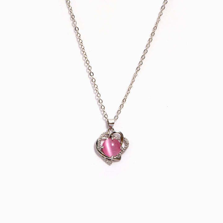 To My Granddaughter "Always in my heart" Heart to Heart Necklace