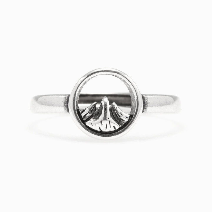 To My Granddaughter "See the world at the highest peak" Adjustable Mountain Ring