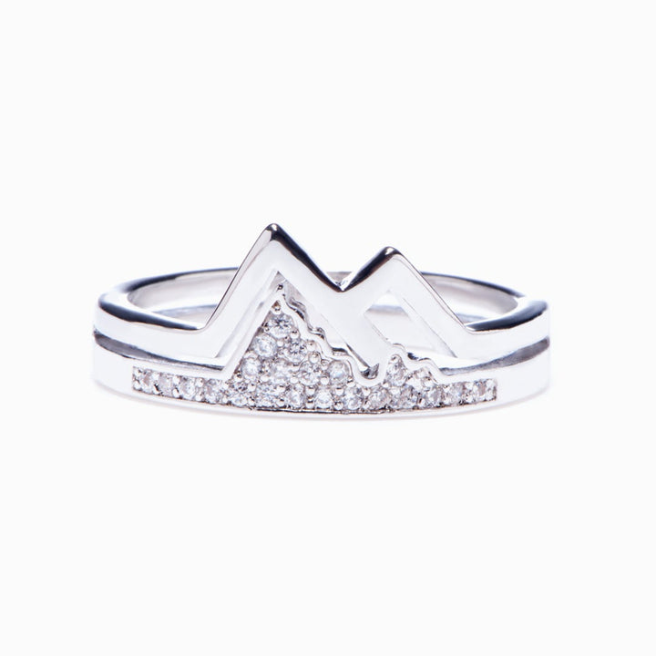 "Learn to embrace all the high and down peaks in your life." S925 Sterling Silver Ring