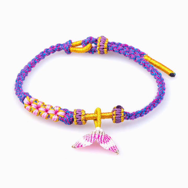 To My Granddaughter "You are a mermaid" Handmade Braided Bracelet