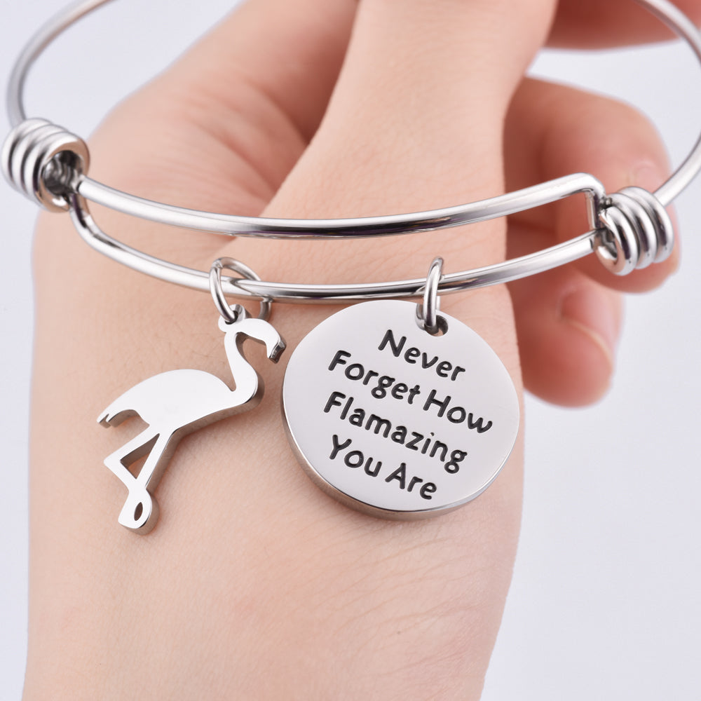 To My Daughter "You are flamazing" Pendant Bracelet