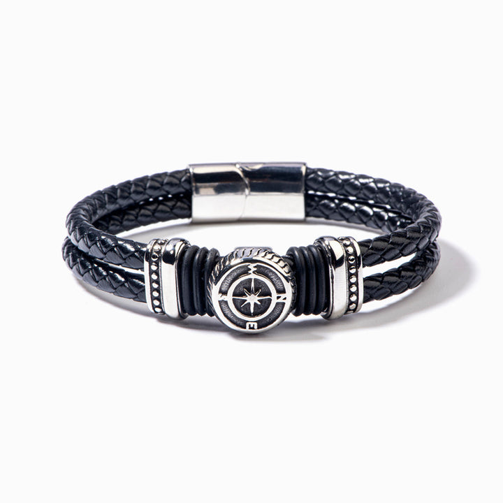 To My Son "Love You to Infinity and Beyond" Compass Bracelet