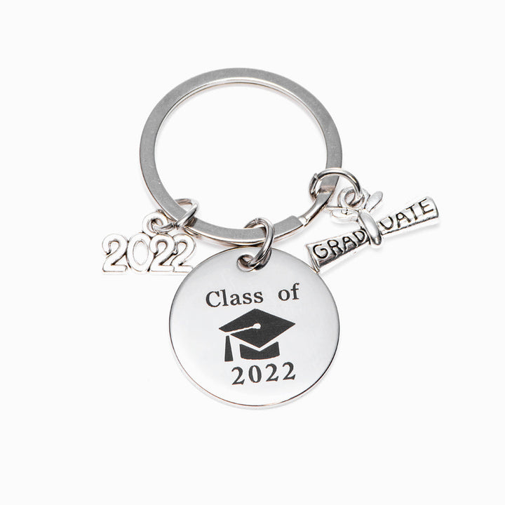 To My Granddaughter "Congratulations" Key Ring