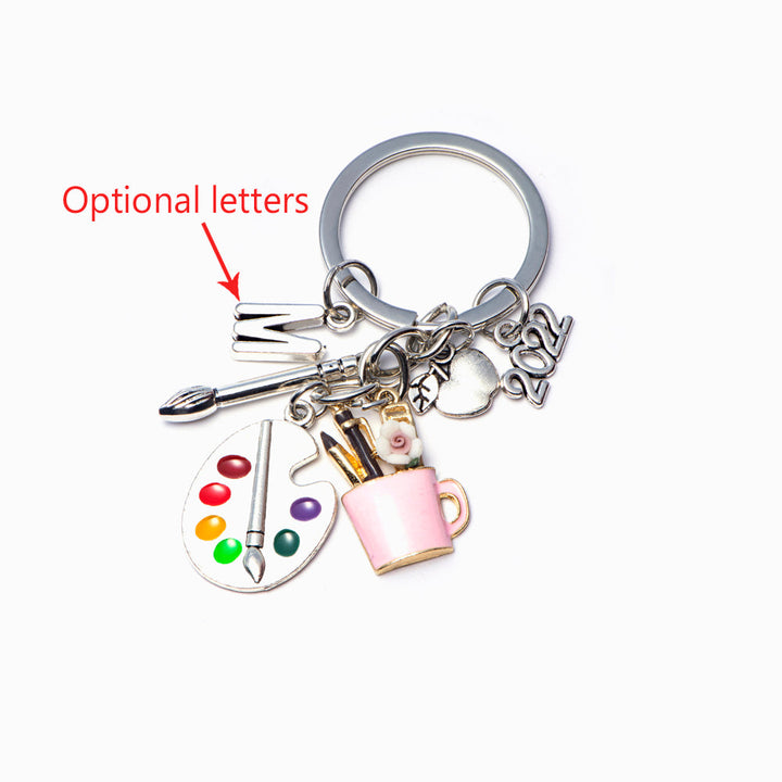 To My Granddaughter "Find your dreams" Paint Dreams Keyring