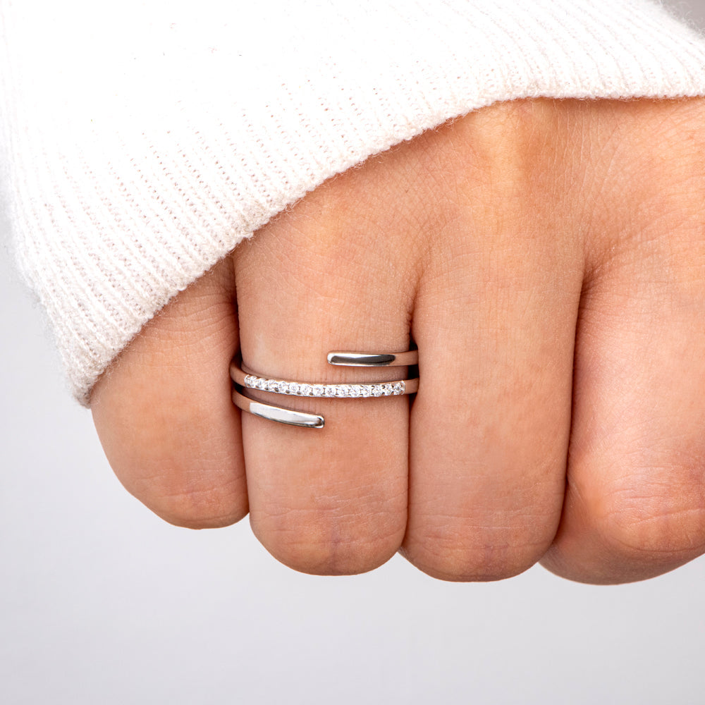 "Choose to be optimistic" Coil Ring