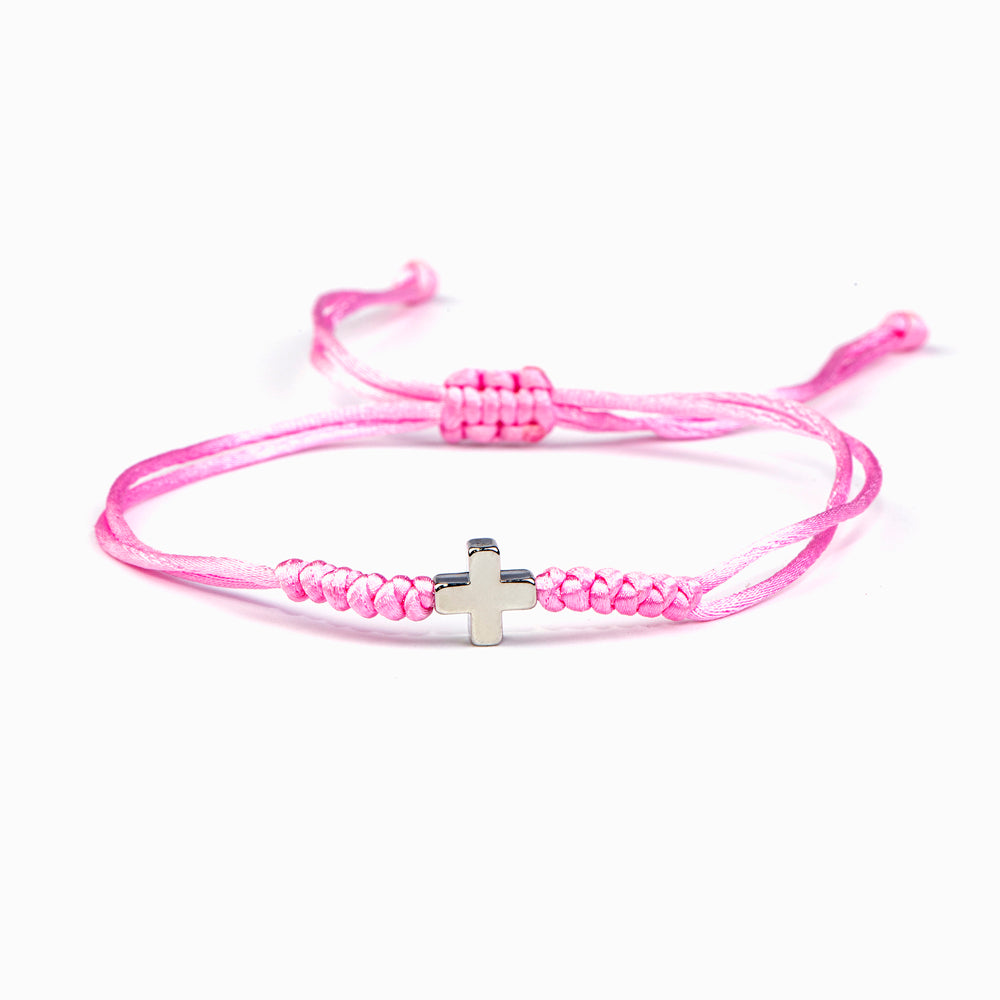 Cross bracelet symbolizing divine faith and uniqueness, perfect for your granddaughter. The image showcases a stylish bracelet adorned with a cross motif, reflecting love and individuality