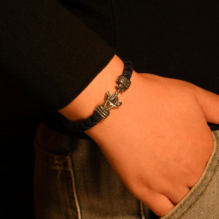 "Persistence Goes with Success" Anchor Bracelet