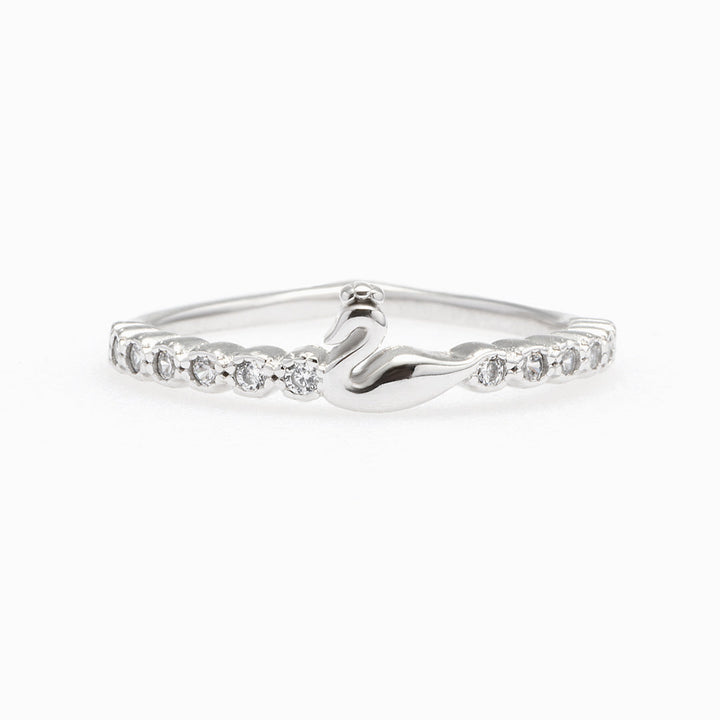 "Be a swan in a pond full of ducks" Adjustable Cygnet Ring