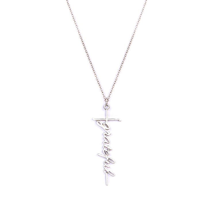 "Be grateful for the gift of life. Thank God for the failures and the successes. " necklace