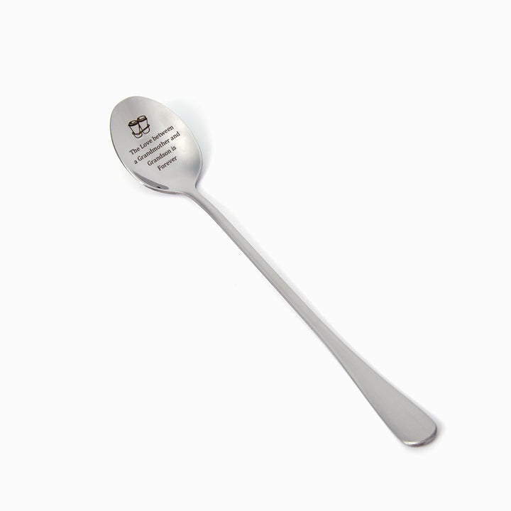 To My Grandson "I think and love you every single day" Engraved Spoon