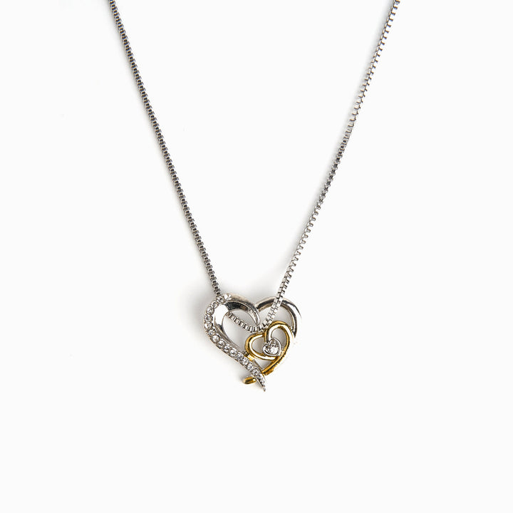 To My Granddaughter "You owned my heart from the start" Heart Necklace