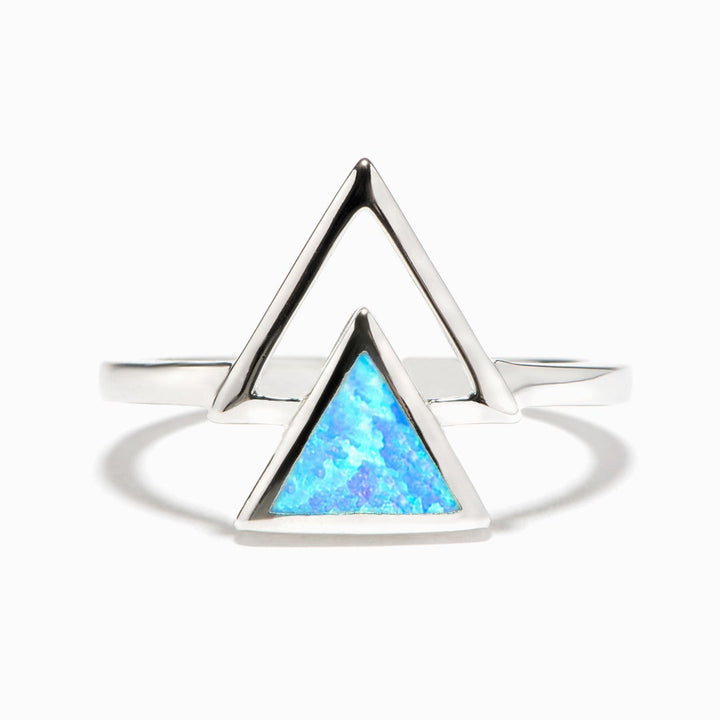 "Best wishes in the Year 2022." Triangle Opal Ring