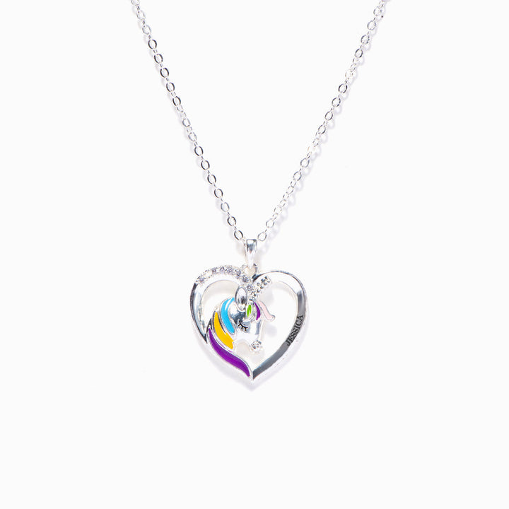 To My Bonus Daughter "I DIDN'T GIVE YOU LIFE, BUT LIFE GAVE ME YOU." Unicorn Necklace