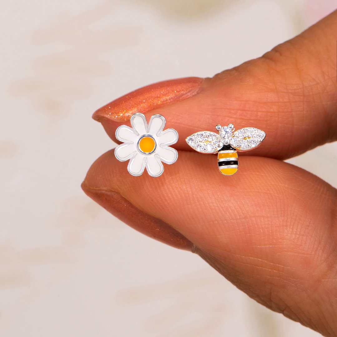 "Bee-your-self!" Ear studs