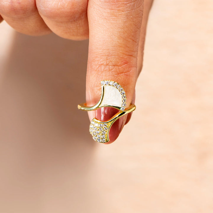 "If oysters can turn their little problems into pearls, why can't we?" Pearl Shell Ring