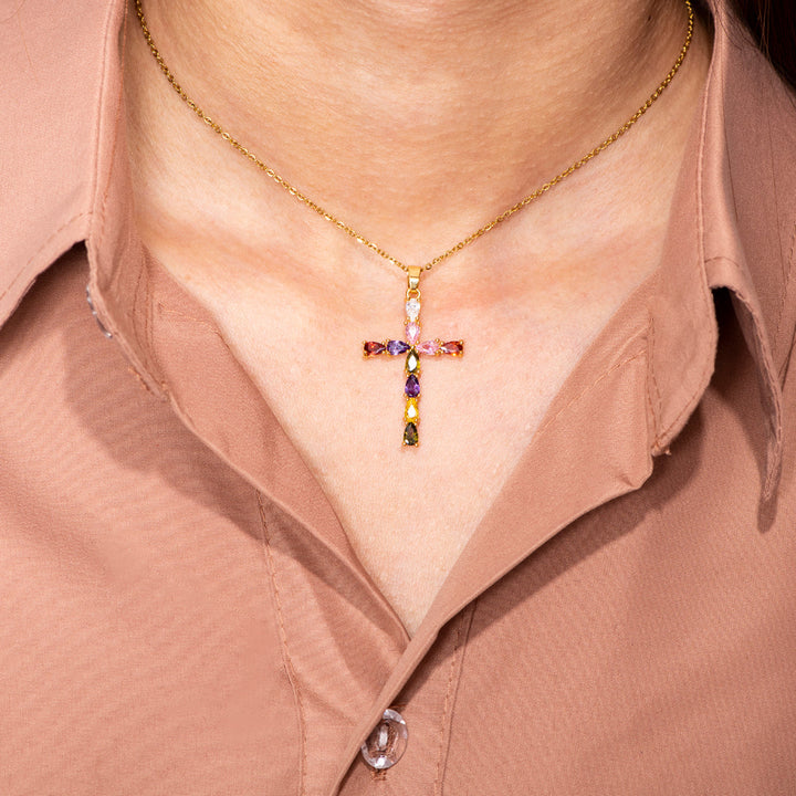 "Believe! Have faith" Cross Necklace