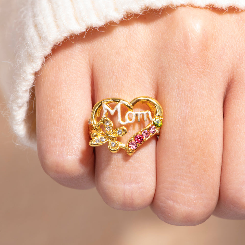 To My Mother "The love between a Mother and Daughter is forever" Mom Ring