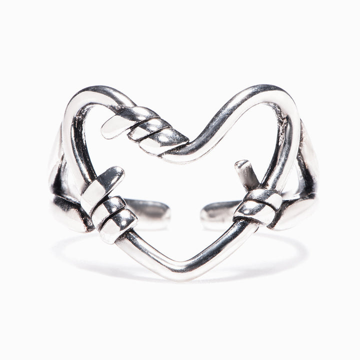 "Hold my heart forever" Holding Heart Ring