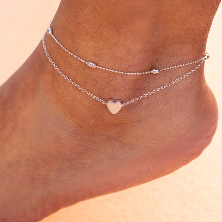 [Super Sale] To My Mother "An amazing mother" Heart Anklet