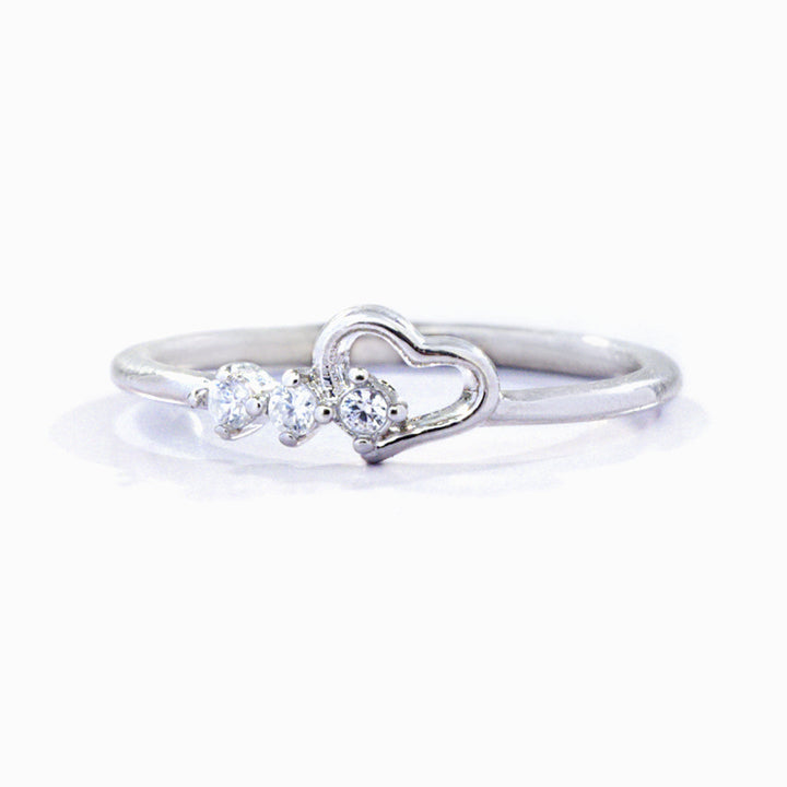 "Bring these three most powerful resources to your heart" Heart Ring