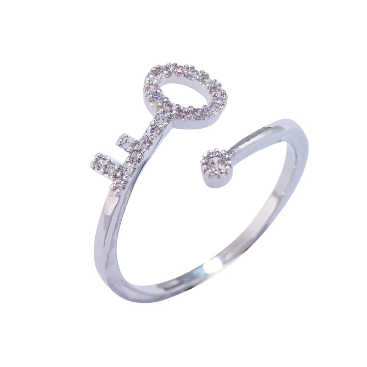 "You are the only one who holds the key to my heart" Adjustable Ring