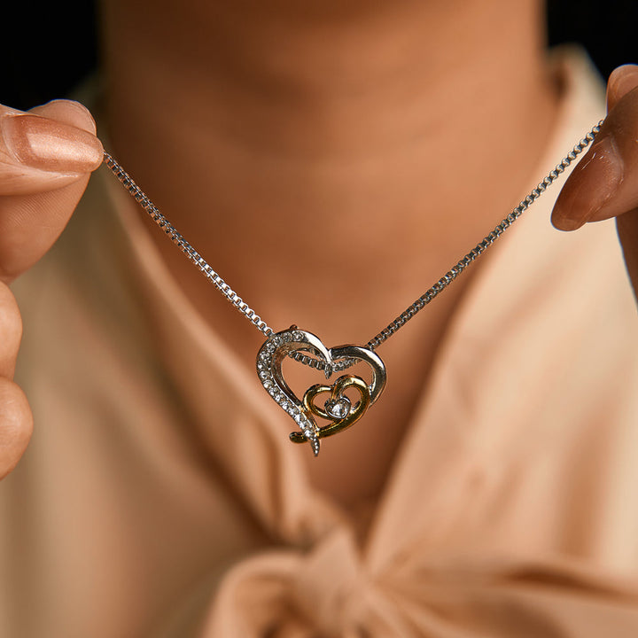 To My Granddaughter "You owned my heart from the start" Heart Necklace