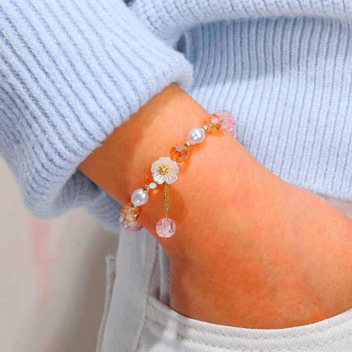 To My Daughter "You bloom like a flower" Flower Bracelet