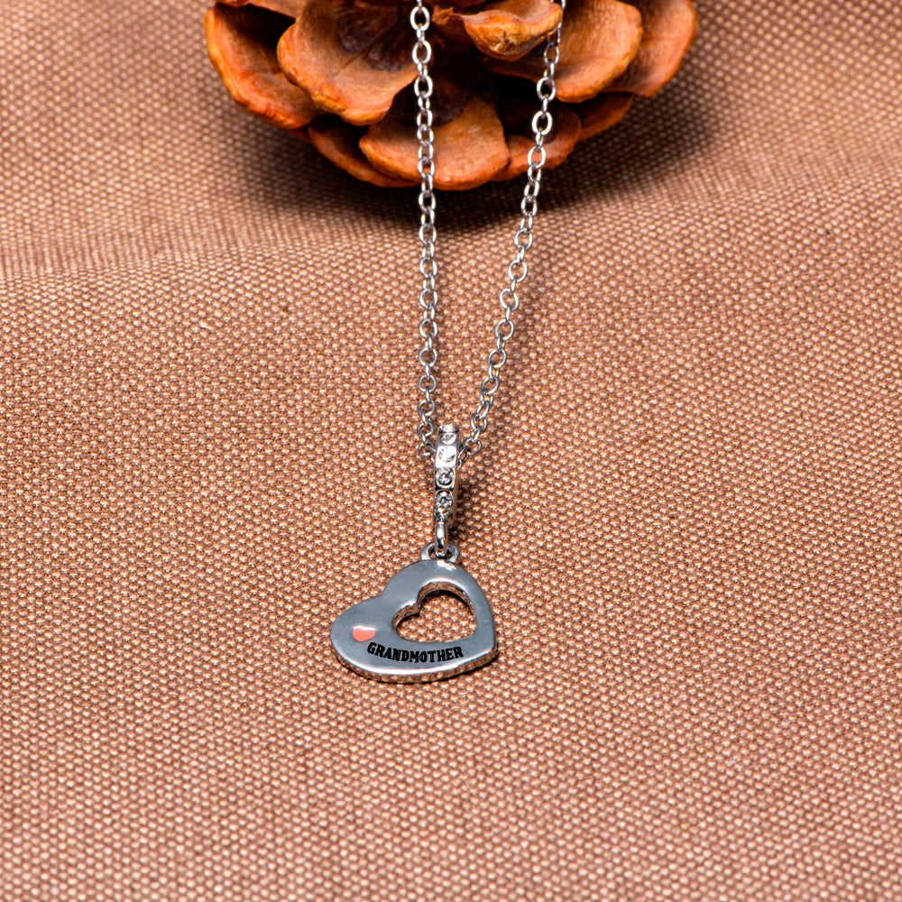 To My Granddaughter "you will always be in my heart" Heart Necklace