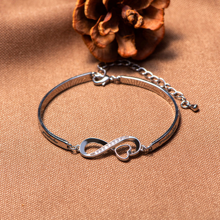 To My Granddaughter "Forever Love" Infinite Love Bracelet