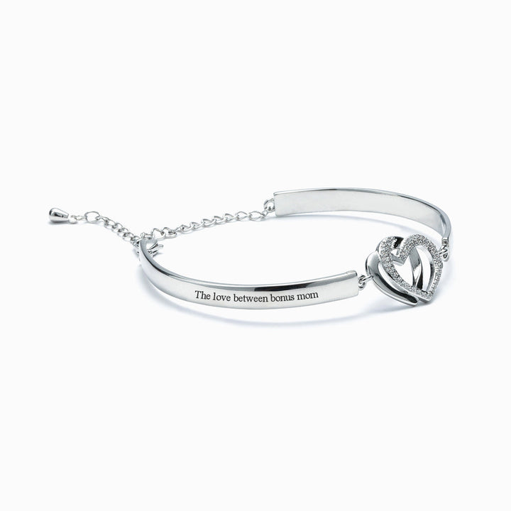 To My Daughter-in-law Double Heart Bracelet - You give my son a chance to have his own home and future family.