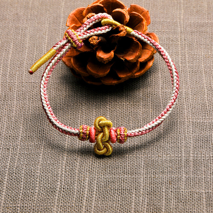 To My Granddaughter "A link that can never be undone" Handmade Braided Bracelet