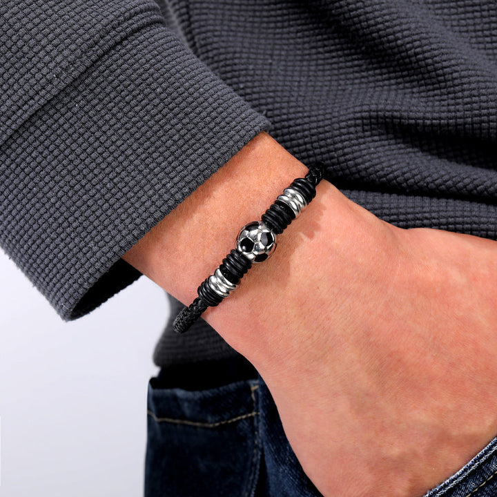 To My Son "Find your path" Football Bracelet