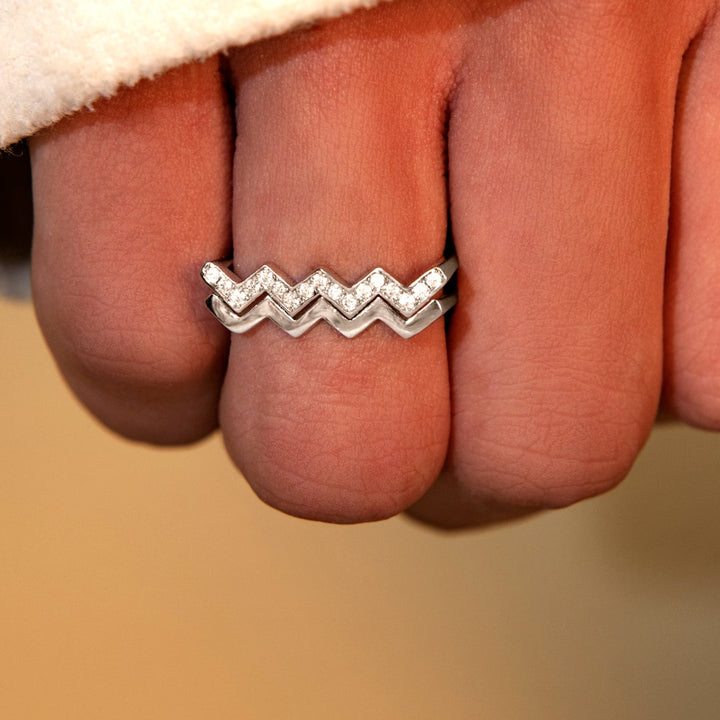 "There is no elevator to success; you have to take the stairs." S925 Sterling Silver Adjustable Ring