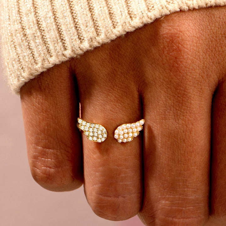 "With the right wings" Adjustable Ring