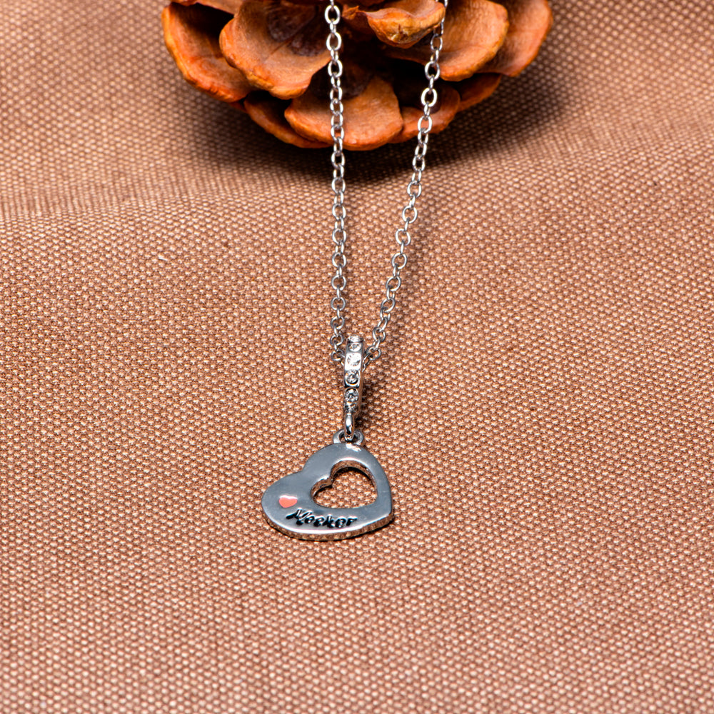 To My Daughter "You might have outgrown my lap, but you will never outgrow my heart" Heart Necklace