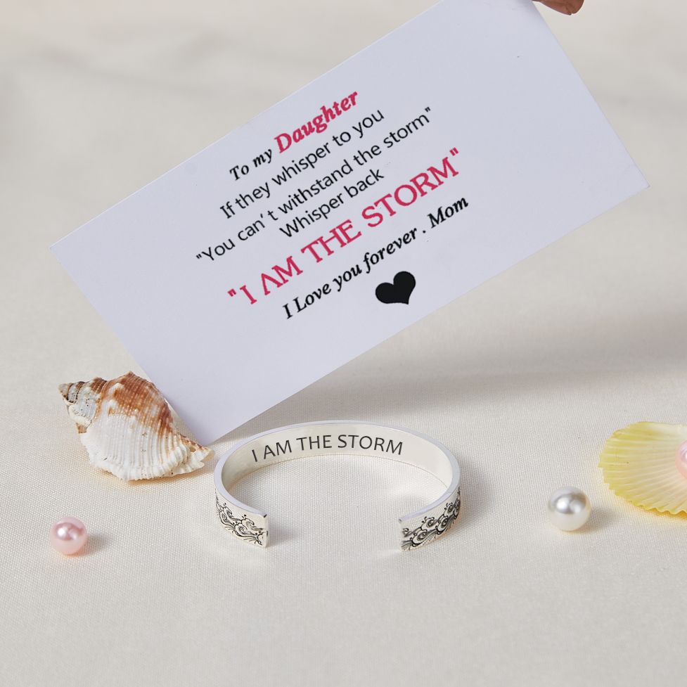 To My Daughter "I AM THE STORM" Bracelet - SARAH'S WHISPER