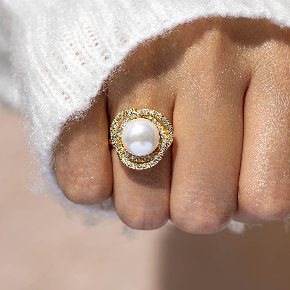 To My Bonus Daughter "You are precious" Pearl Ring