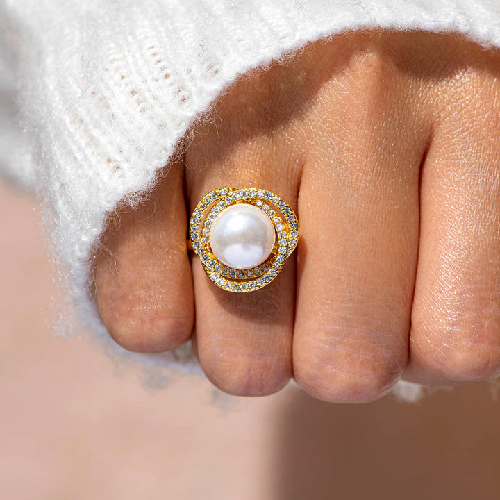 To My Bonus Daughter "You are precious" Pearl Ring