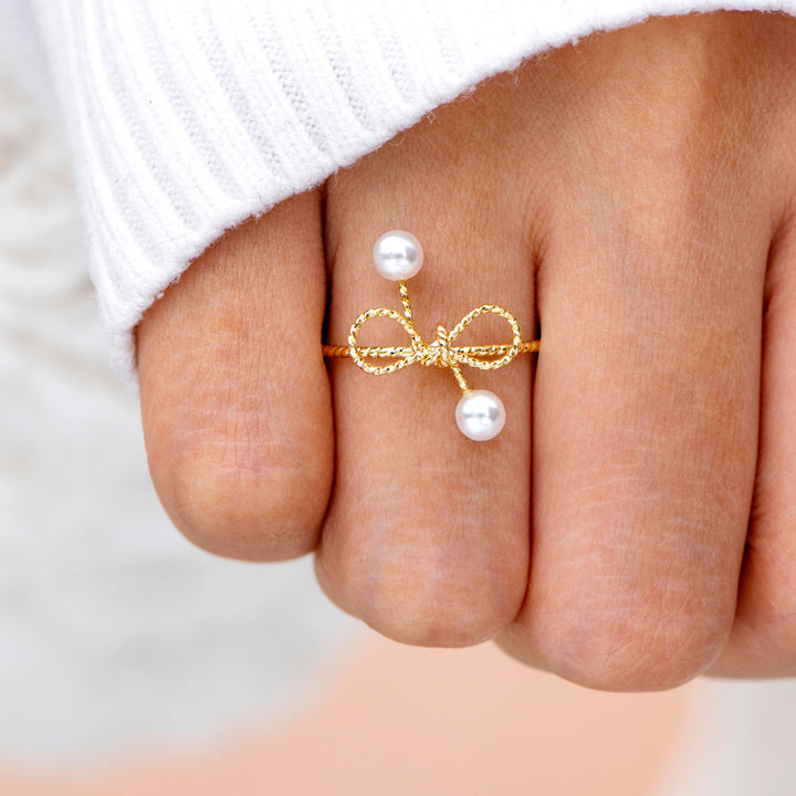 To My Granddaughter "Your strenght doesn't come from winning. It comes from struggles and hardship" Infinity Pearl Ring