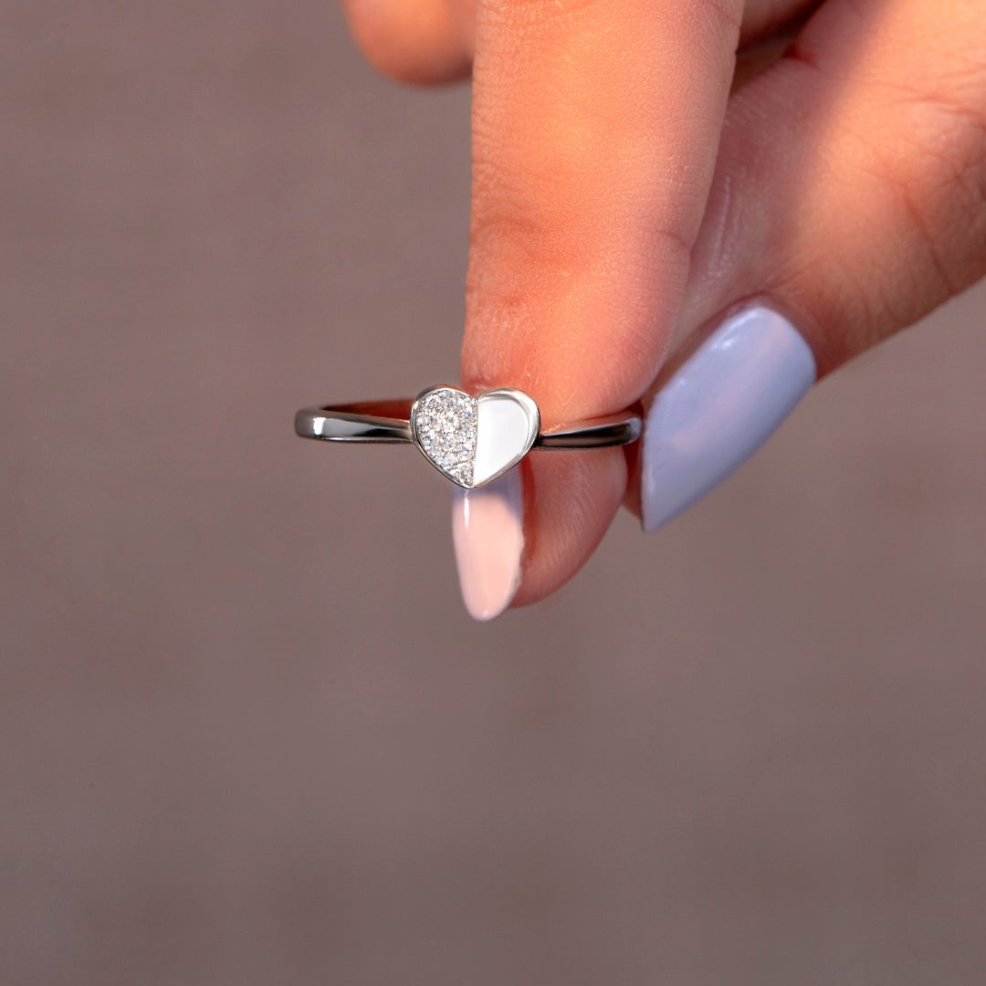 To My Daughter "Always remember that you are beautiful inside out" S925 Sterling Silver Adjustable Ring