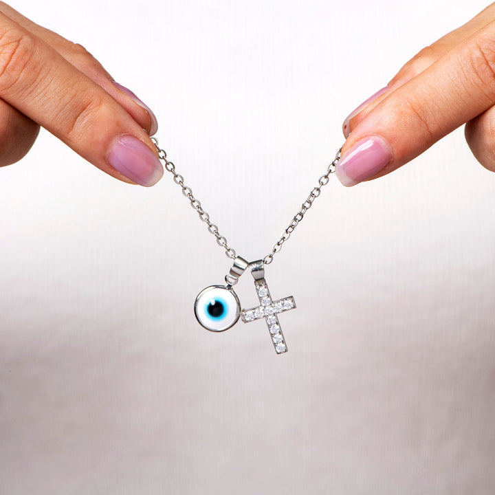 To My Granddaughter "Protect You" Evil Eye Necklace