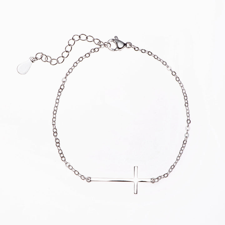 To My Daughter "PRAY ON IT PRAY OVER IT & PRAY THROUGH IT" Cross Bracelet