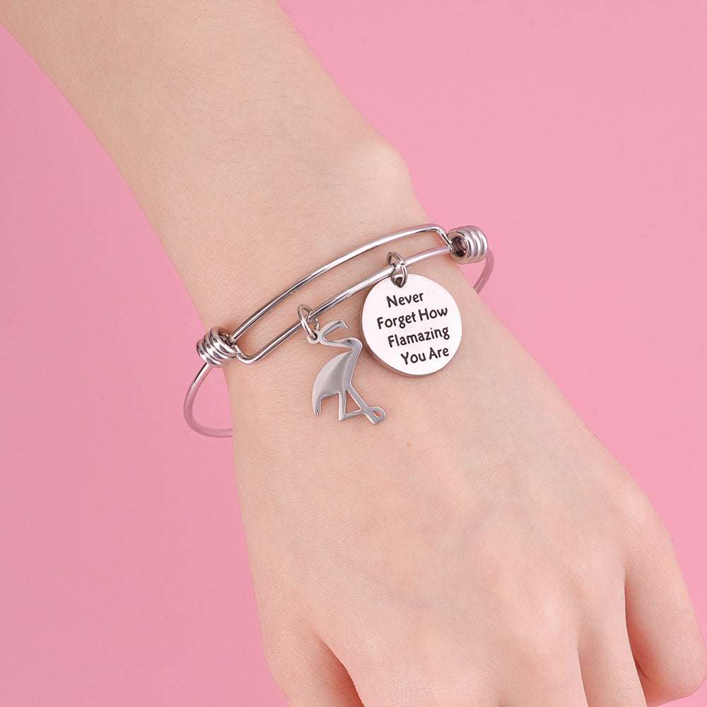 To My Daughter "You are flamazing" Pendant Bracelet