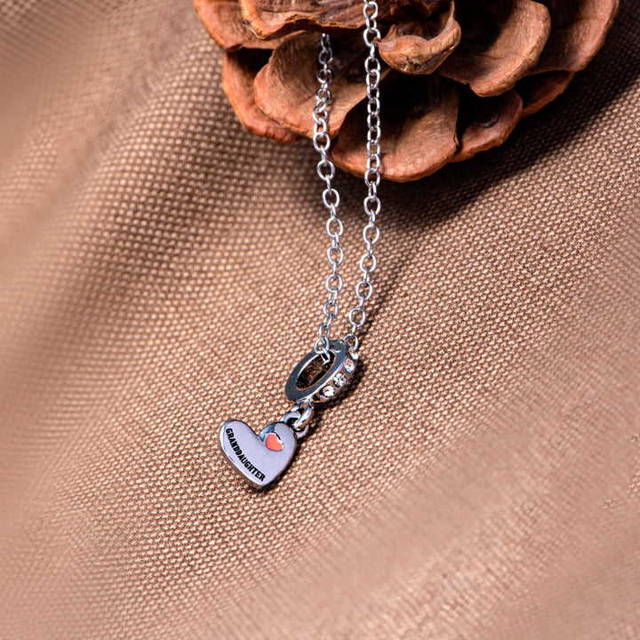 To My Granddaughter "you will always be in my heart" Heart Necklace