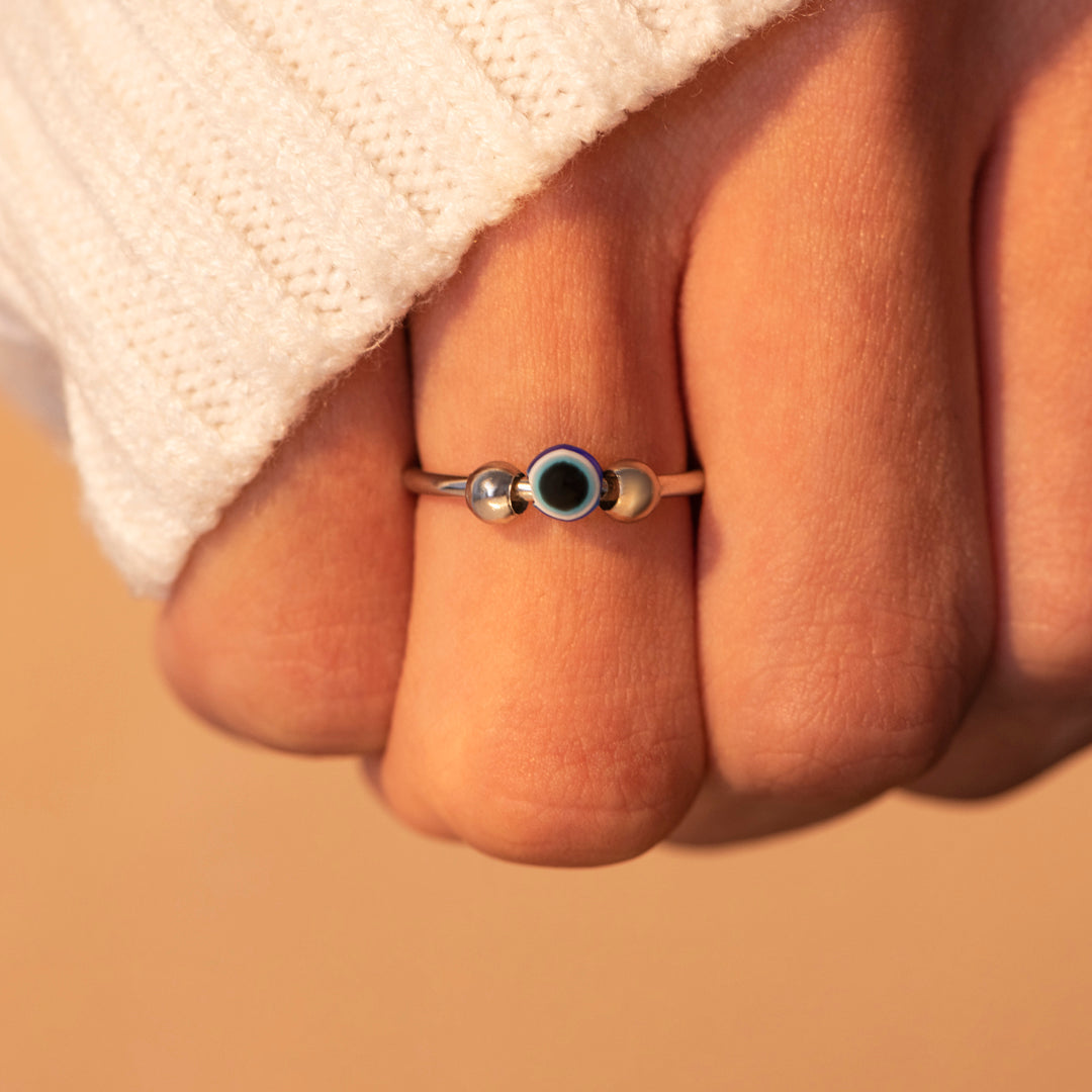 "Protect you" Rotation Anxiety Ring