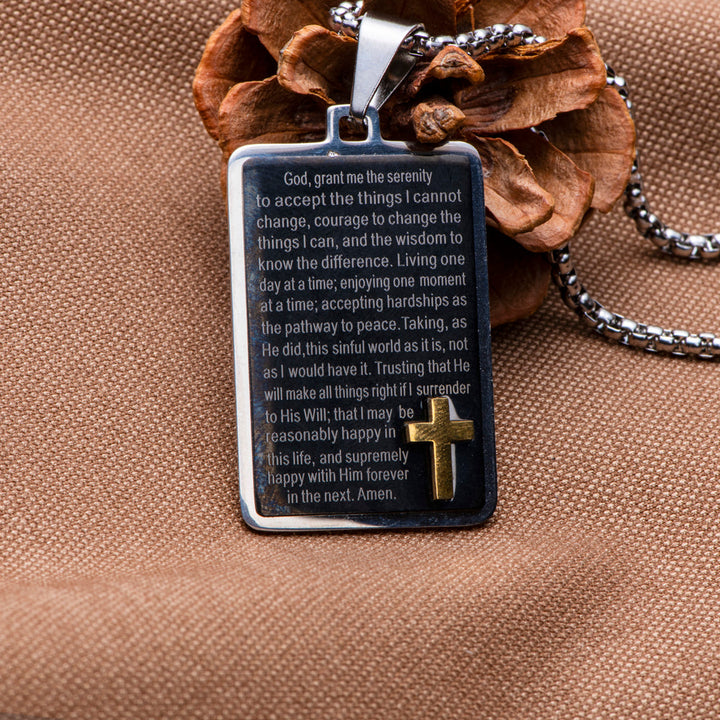 "PRAY ON IT PRAY OVER IT & PRAY THROUGH IT" Prayer Necklace