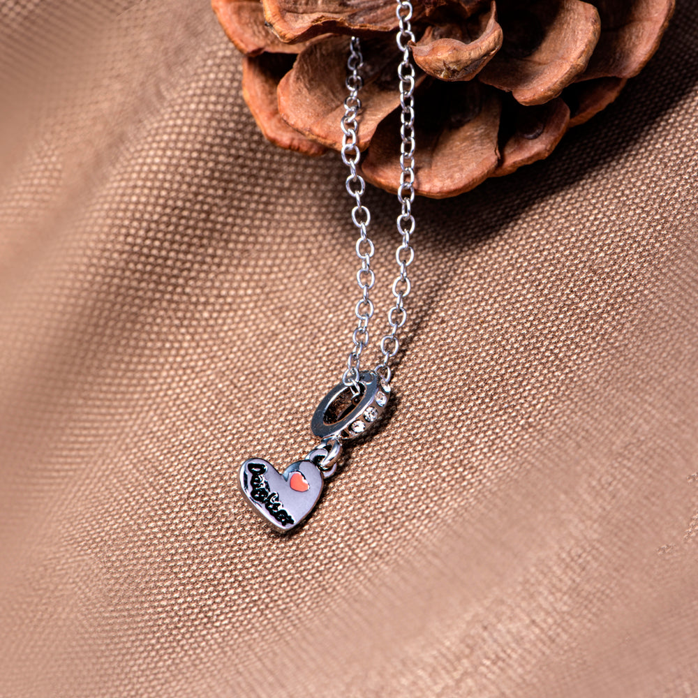 To My Daughter "You might have outgrown my lap, but you will never outgrow my heart" Heart Necklace