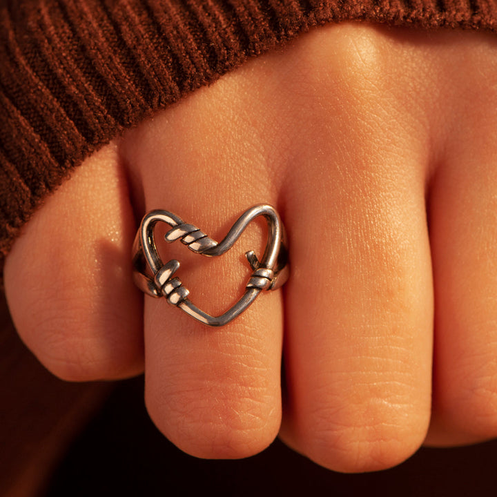 To My Granddaughter "You will never outgrow my heart" Holding Heart Ring