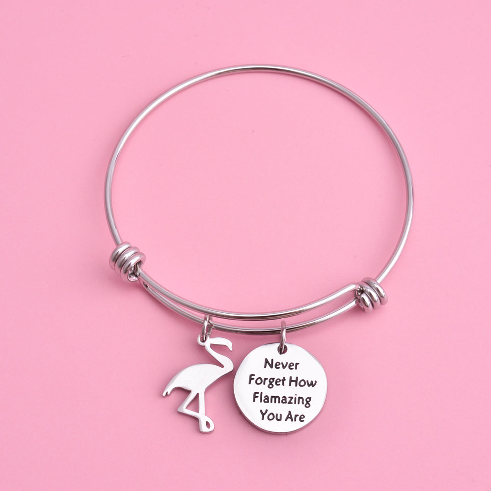 To My Daughter "You are flamazing" Pendant Bracelet